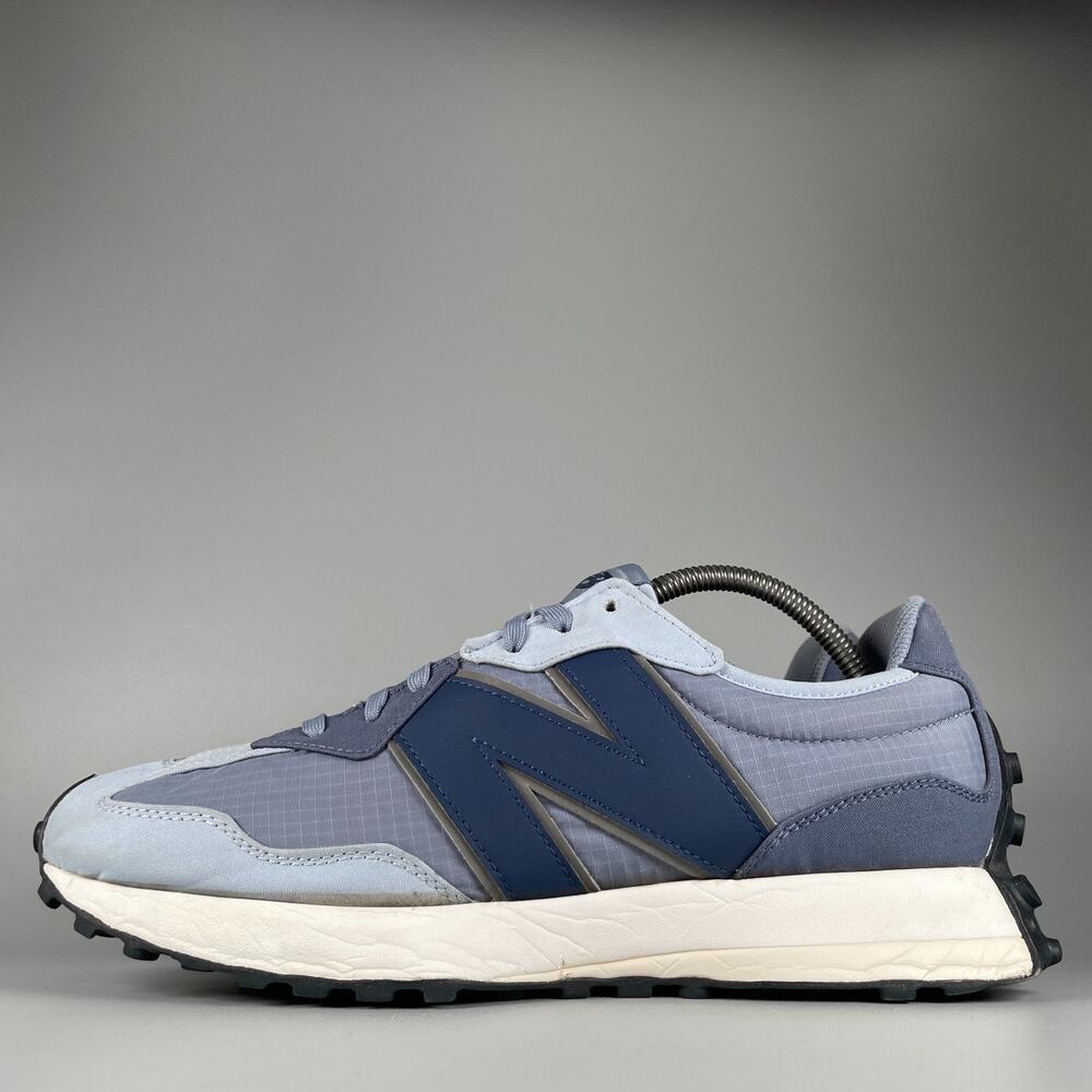 New Balance 327 Men's 11.5 D Blue White Casual Sneakers Running Shoe Walking EUC